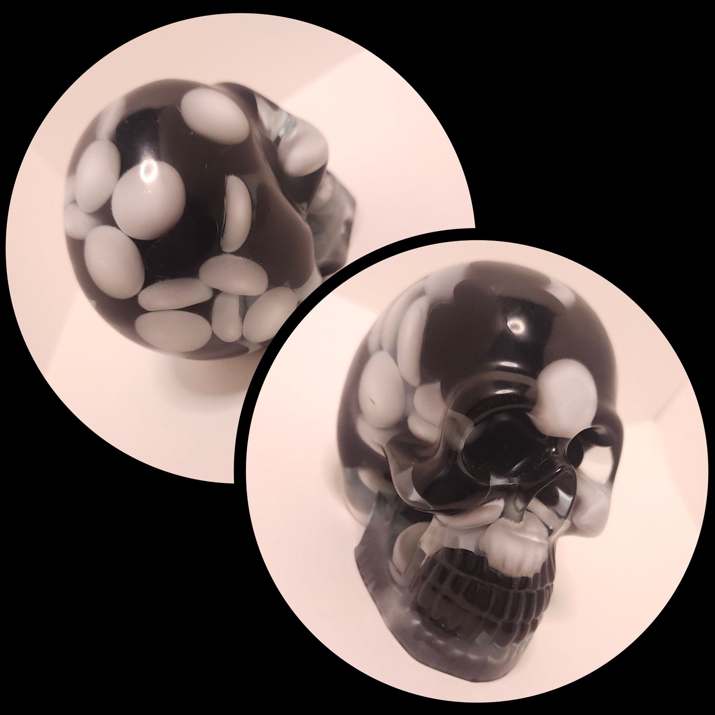 Skull with marbles (large)